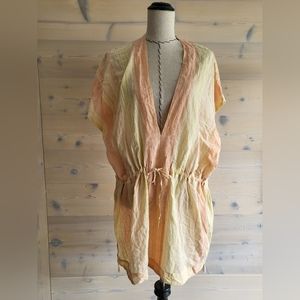 NWT prAna Marina Bay Tunic Sunset Peach Cover-Up size M